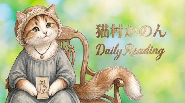 第107回【あせらなくて大丈夫。ちゃんと出会うようになっているから。】猫村かのん🐈 daily reading🔮