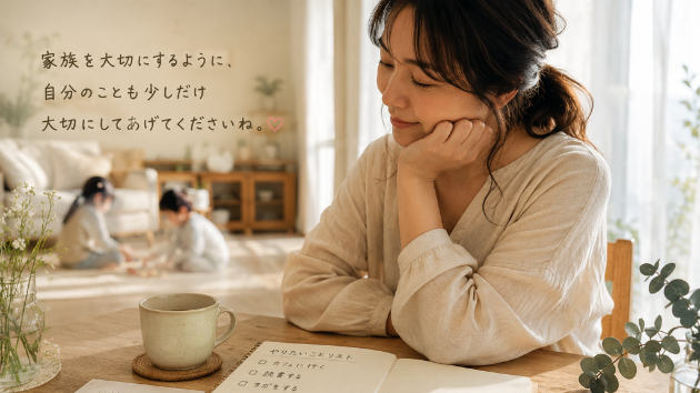優しいママほど、自分を後回しにしてしまいます。