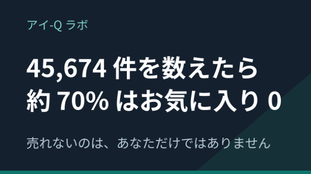 ココナラで売れないのは普通です｜45,674件を数えたら約70%はお気に入り0でした