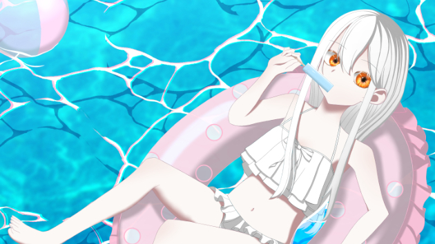 艦これの菊月ちゃん水着バージョン
