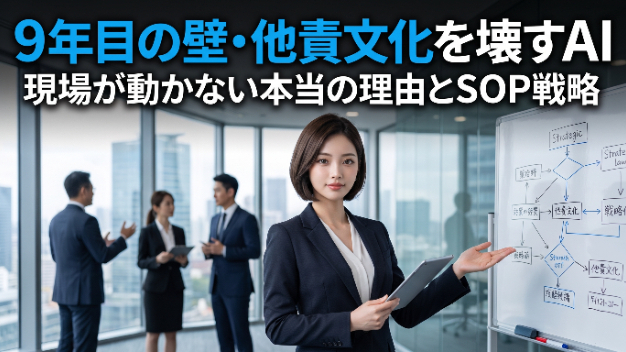 【現役マネージャー直伝】AIを与えても動かない。現場の「他責・指示待ち文化」を壊す唯一のSOP戦略