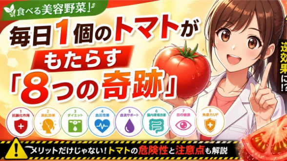食べる美容野菜 毎日1個のトマトがもたらす「8つの奇跡」