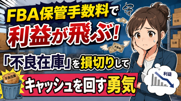 FBA保管手数料で利益が飛ぶ！「不良在庫」を損切りしてキャッシュを回す勇気