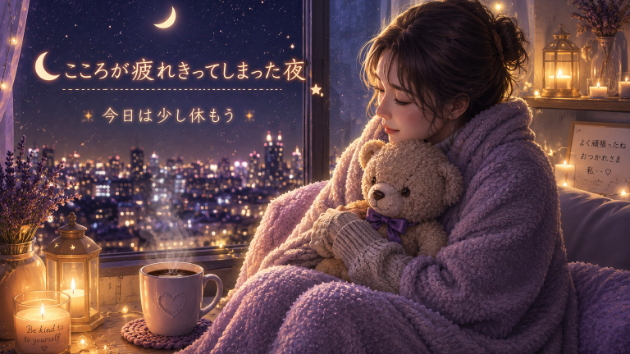 🌙こころが疲れきってしまった夜