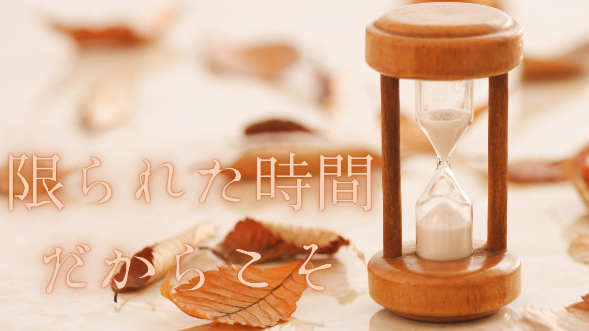 限られた時間だからこそ