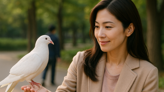 白い鳥が“恋の守護者”として現れる日