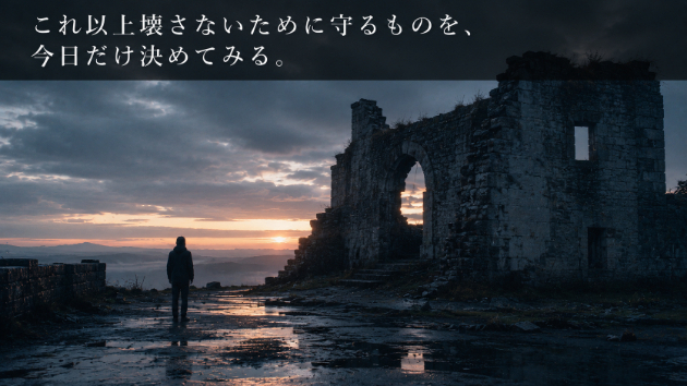 大きな変化のあと、これからどう立て直せばいいか分からない時に