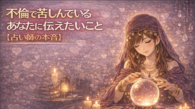 不倫で苦しんでいるあなたに伝えたいこと【占い師の本音】