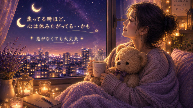 🌙焦ってる時ほど、心は休みたがってる・・かも