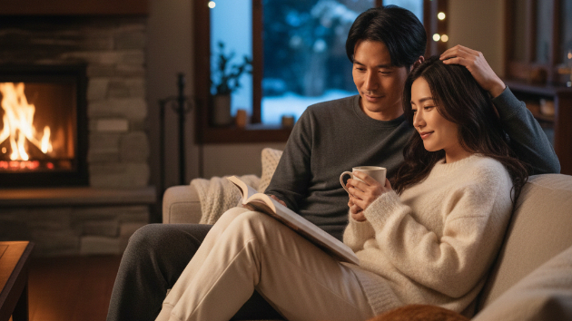 冬の部屋着が彼の心を緩める理由