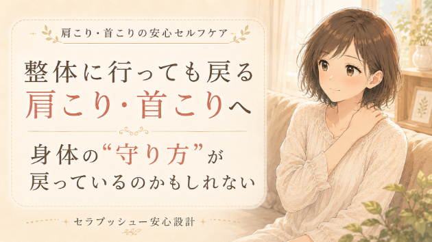 整体に行っても肩こりが戻るのは、身体の“守り方”が戻っているからかもしれない