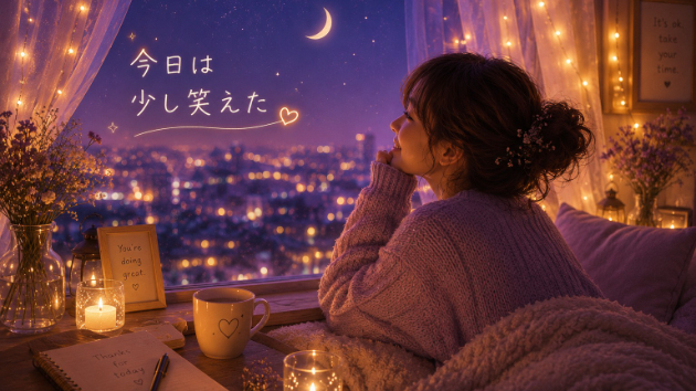 🌙今日は少し笑えた