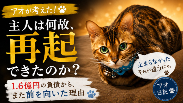 アオのブログ「主人は何故、再起できたのか？にゃ！」