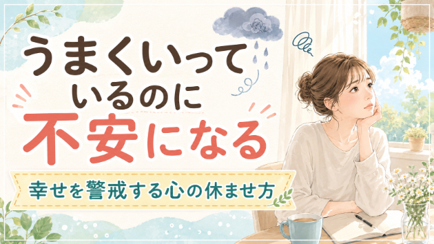 “うまくいっているのに不安になる”あなたへ。心理学が教える“幸せを警戒する心”の休ませ方