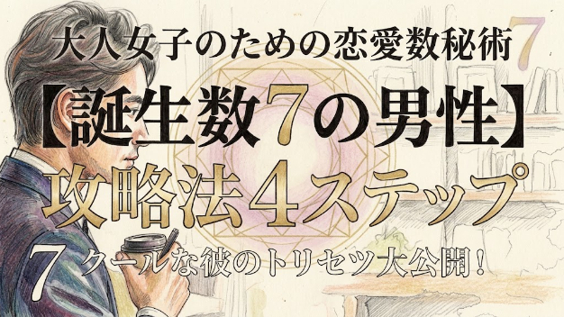 片思いのオトナ女子必見！│誕生数７の男性の恋愛傾向と恋の始め方