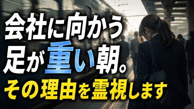 会社に向かう足が重い朝。その理由を霊視します