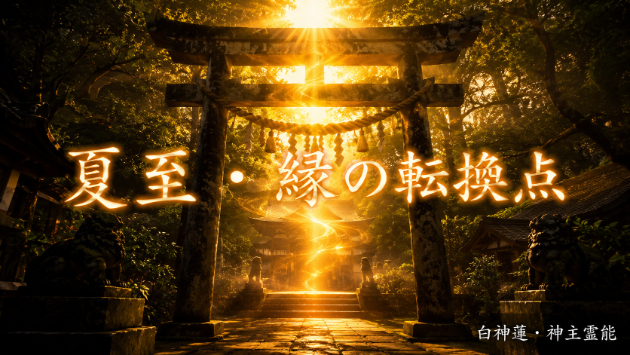 今日は夏至。縁が大きく動くこの日に、神言霊視が視えていること【夏至・縁の転換点】