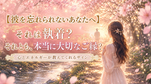 【彼を忘れられないあなたへ】それは執着？それとも、本当に大切なご縁？