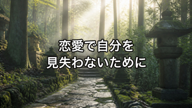 恋愛で自分を見失わないために