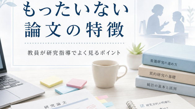 教員が研究指導でよく見る「もったいない論文」の特徴