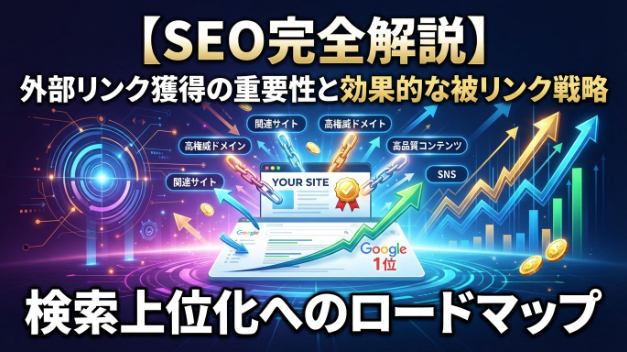 【SEO完全解説】外部リンク獲得の重要性と効果的な被リンク戦略：検索上位化へのロードマップ