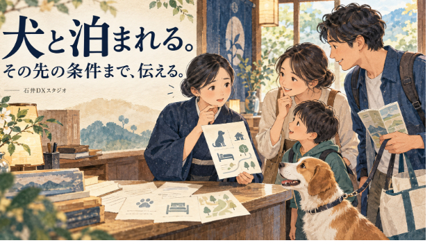 「犬と泊まれる」だけでは、予約を決められない。8室の宿が伝える同伴条件