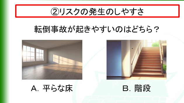リスクが発生した時の被害の大きさ
