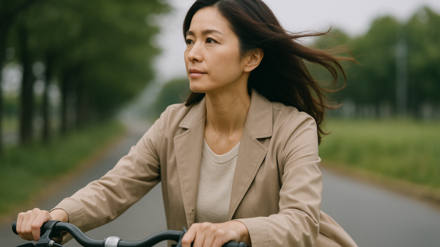 自転車の風を受けた瞬間に恋のビジョンが浮かぶ