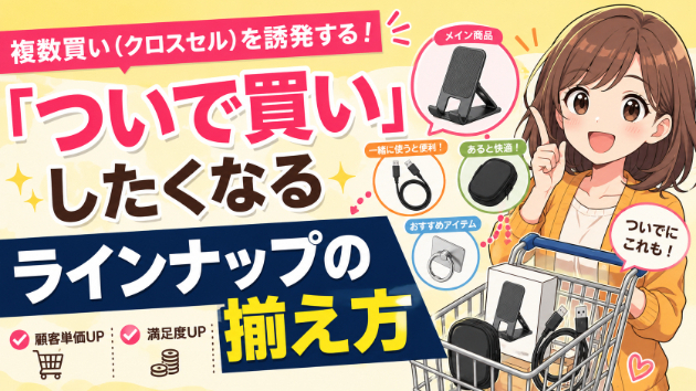 複数買い（クロスセル）を誘発する！「ついで買い」したくなるラインナップの揃え方
