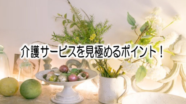 介護サービスの選ぶポイント！