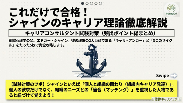 エドガー・シャインの理論【キャリアコンサルタント学科試験対策】