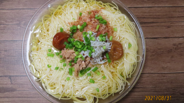冷やしツナそうめん☆彡