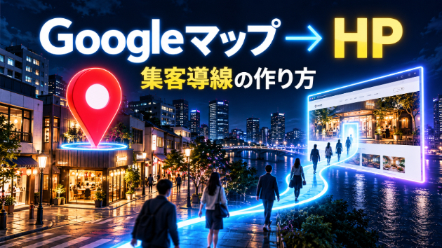 Googleマップからホームページへ誘導する集客導線の作り方
