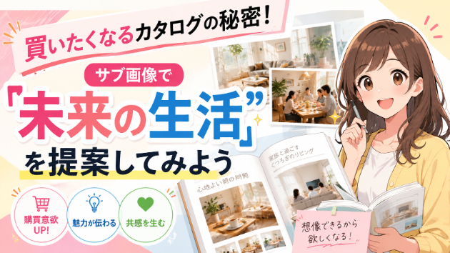 買いたくなるカタログの秘密！サブ画像で「未来の生活」を提案してみよう