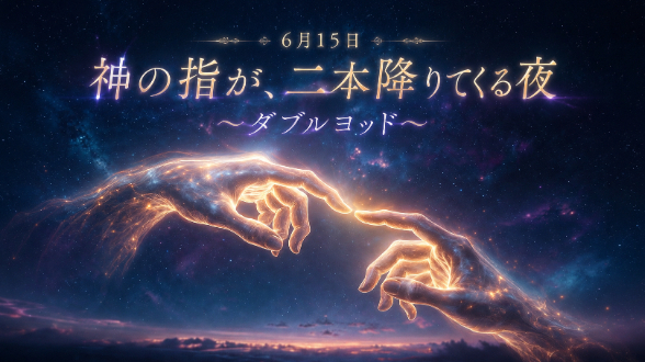 神の指が二本降りてくる夜 ― 2026年6月15日双子座新月とダブルヨッド
