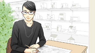 雑誌投稿用にプロフィールイラストを作ってもらいました