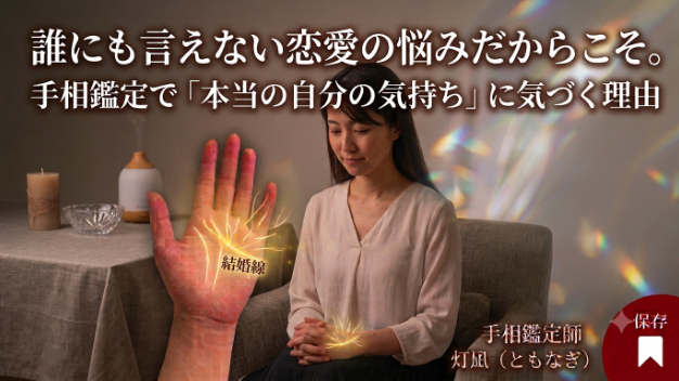 誰にも言えない恋愛の悩みだからこそ。手相鑑定で「本当の自分の気持ち」に気づく理由