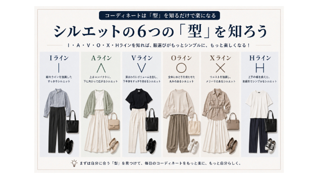 コーディネートは「型」を知るだけで楽になる｜シルエット編
