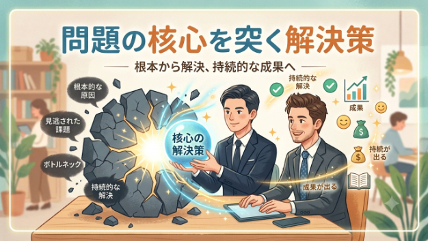 Solutionが答えるのは、Problemのコアです。