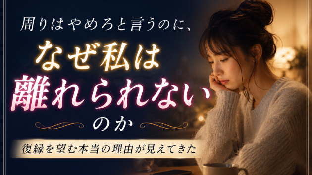 周りはやめろと言うのに、なぜ私は離れられないのか