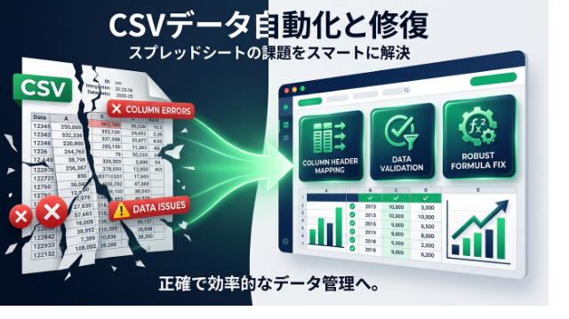 CSVの列を1つ増やしたら集計が止まった。修正前に確認したい3点