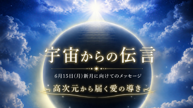 6月15日(月)新月に向けて宇宙からのメッセージ