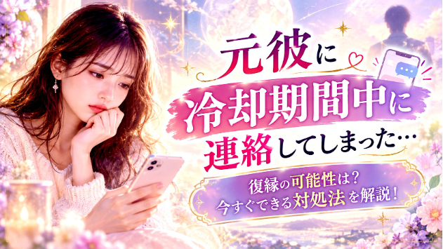 元彼に冷却期間中に連絡してしまった･･･復縁の可能性は？今すぐできる対処法を解説！