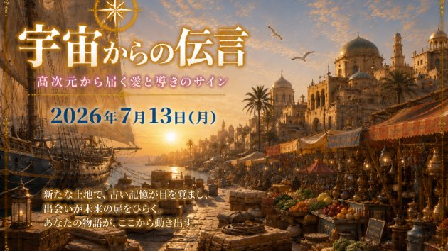 7月13日(月)宇宙からのメッセージ