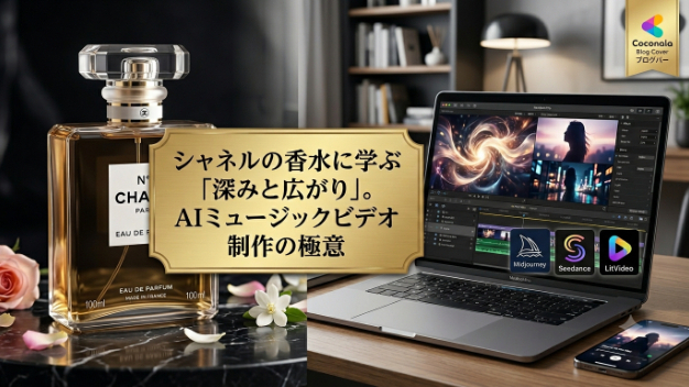 シャネルの香水に学ぶ「深みと広がり」。心に響くAIミュージックビデオ制作の極意