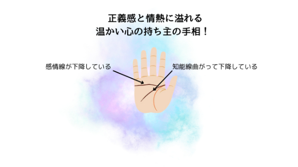 正義感と情熱に溢れる温かい心の持ち主の手相！