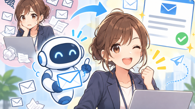 AI活用事例：③ メール作成でAIを使う例