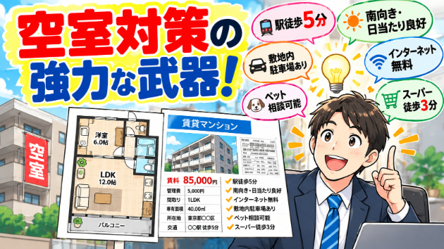 空室対策の強力な武器！間取り図・募集図面で反響を増やす秘訣