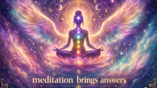 「meditation brings answers」瞑想すれば答えが出ます🧘 