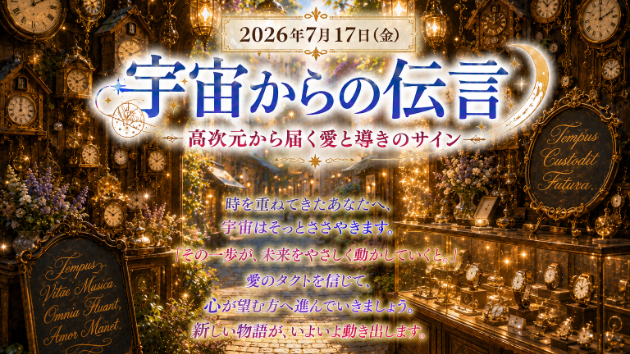 7月17日(金)宇宙からのメッセージ